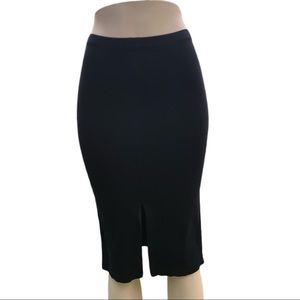 H&M black pencil skirt